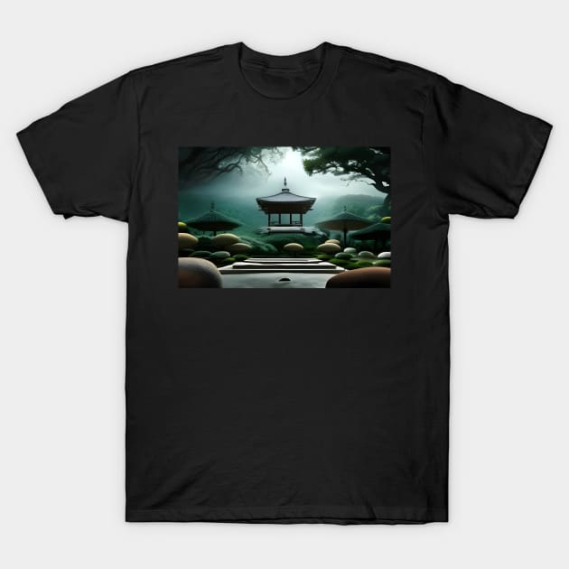 Zen shrine in the garden T-Shirt by brandway